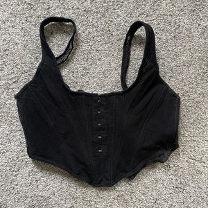 white fox boutique corset top